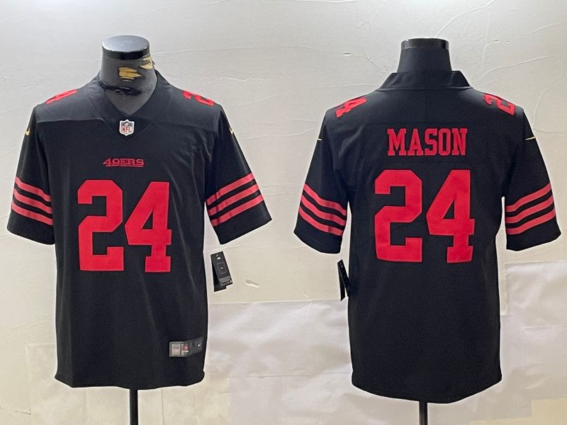 Men San Francisco 49ers #24 Mason Black Second generation 2024 Nike Limited NFL Jersey